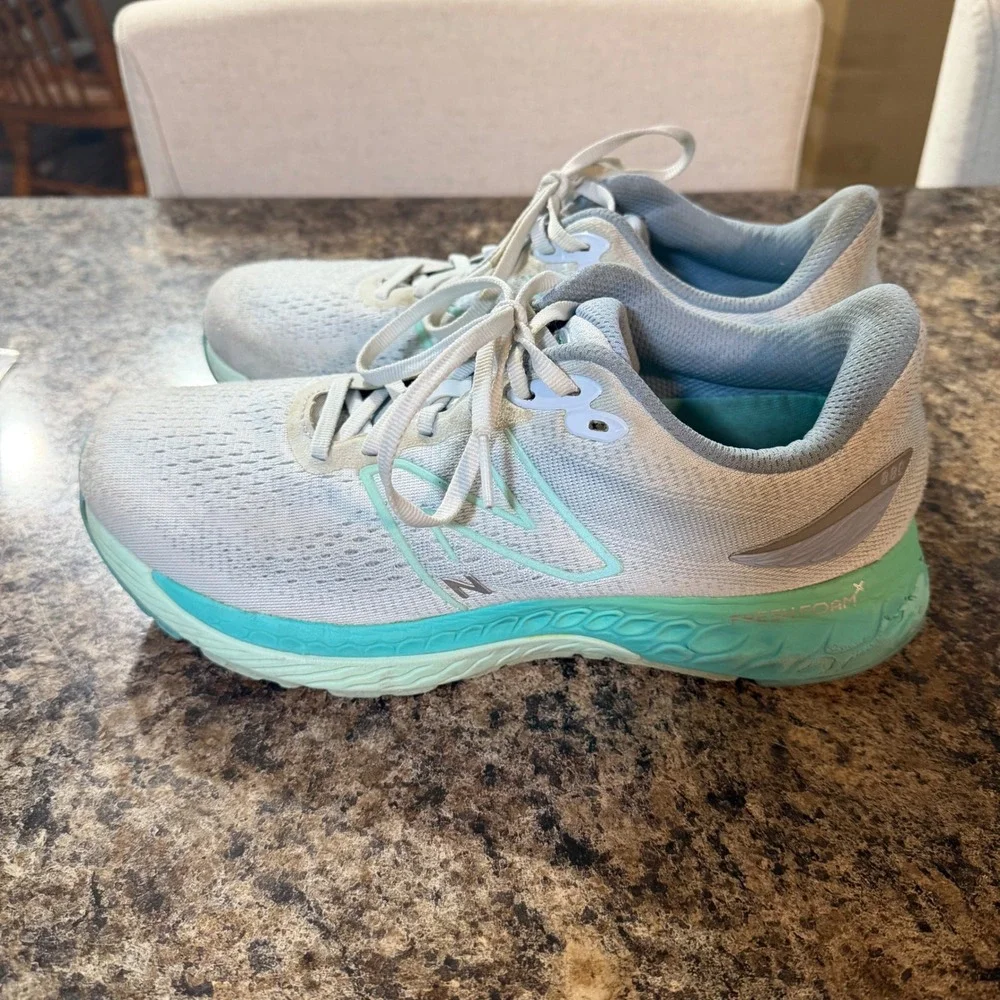 New Balance Fresh Foam 880 v12 Women Running Shoes Blue Teal W880B12 Size 10